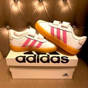 Adidas Kids Shoes - White and Pink